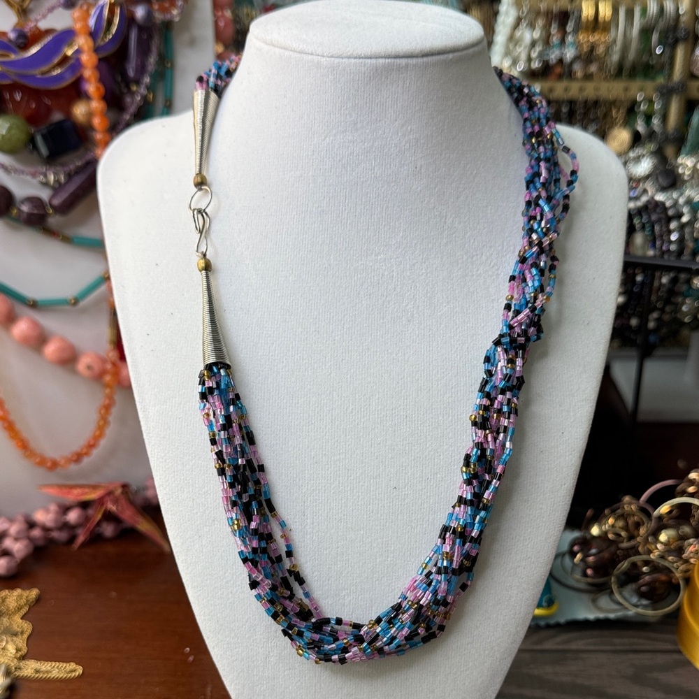 Multicolor Seed Bead Necklace